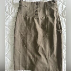 Tan Pencil Skirt